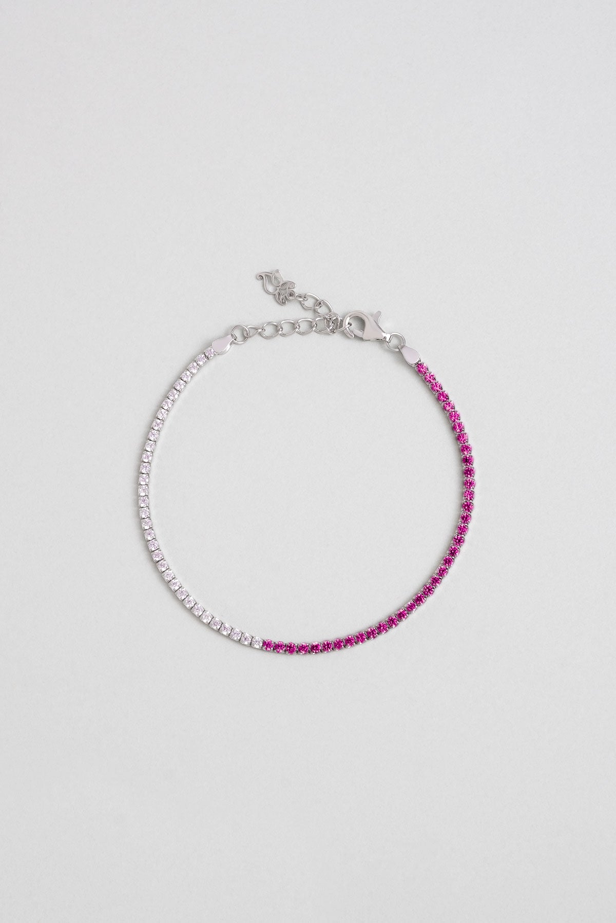 Maia 18 Ayar Beyaz Altın Kaplama 19 Cm Gümüş Su Yolu Bileklik 5167873999