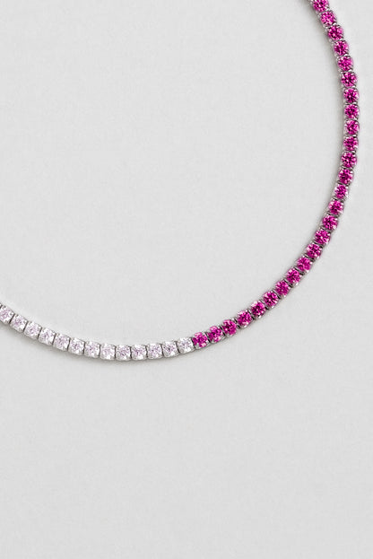 Maia 18 Ayar Beyaz Altın Kaplama 19 Cm Gümüş Su Yolu Bileklik 5167873999