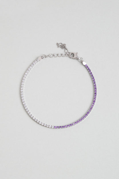 Maia 18 Ayar Beyaz Altın Kaplama 19 Cm Gümüş Su Yolu Bileklik 5167878999