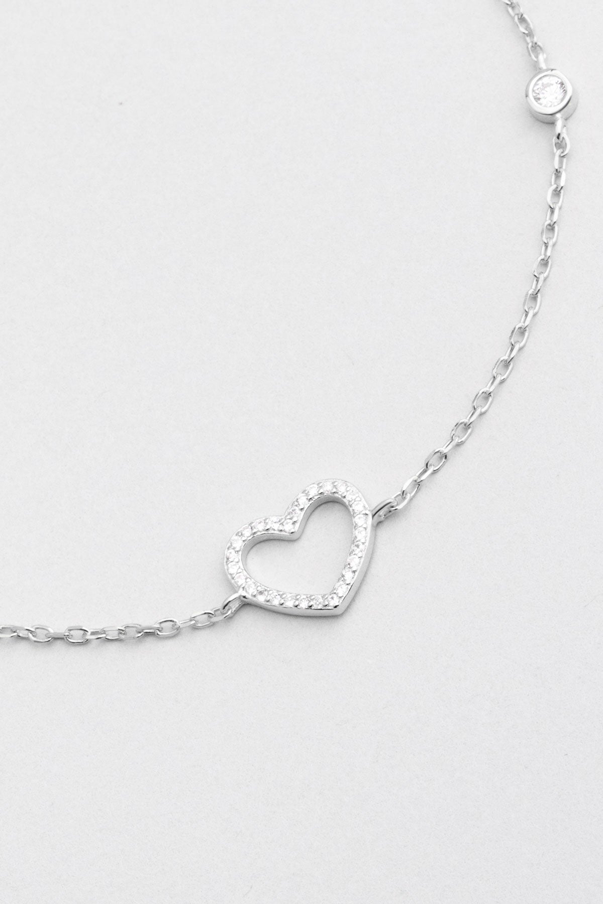 Aşk Ateşi 18 Ayar Beyaz Altın Kaplama 24 Cm Gümüş Hal Hal 5167940199