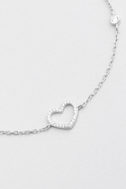 Aşk Ateşi 18 Ayar Beyaz Altın Kaplama 24 Cm Gümüş Hal Hal 5167940199