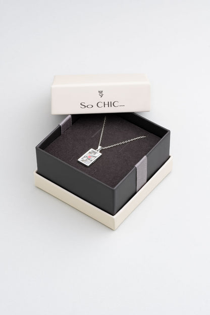 Aşk Dokunuşu 18 Ayar Beyaz Altın Kaplama 45 Cm Gümüş Kolye 5168144699