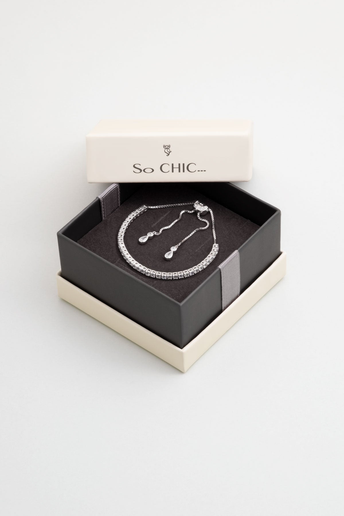 Ikonik 18 Ayar Beyaz Altın Kaplama Gümüş Su Yolu Bileklik 5171440199