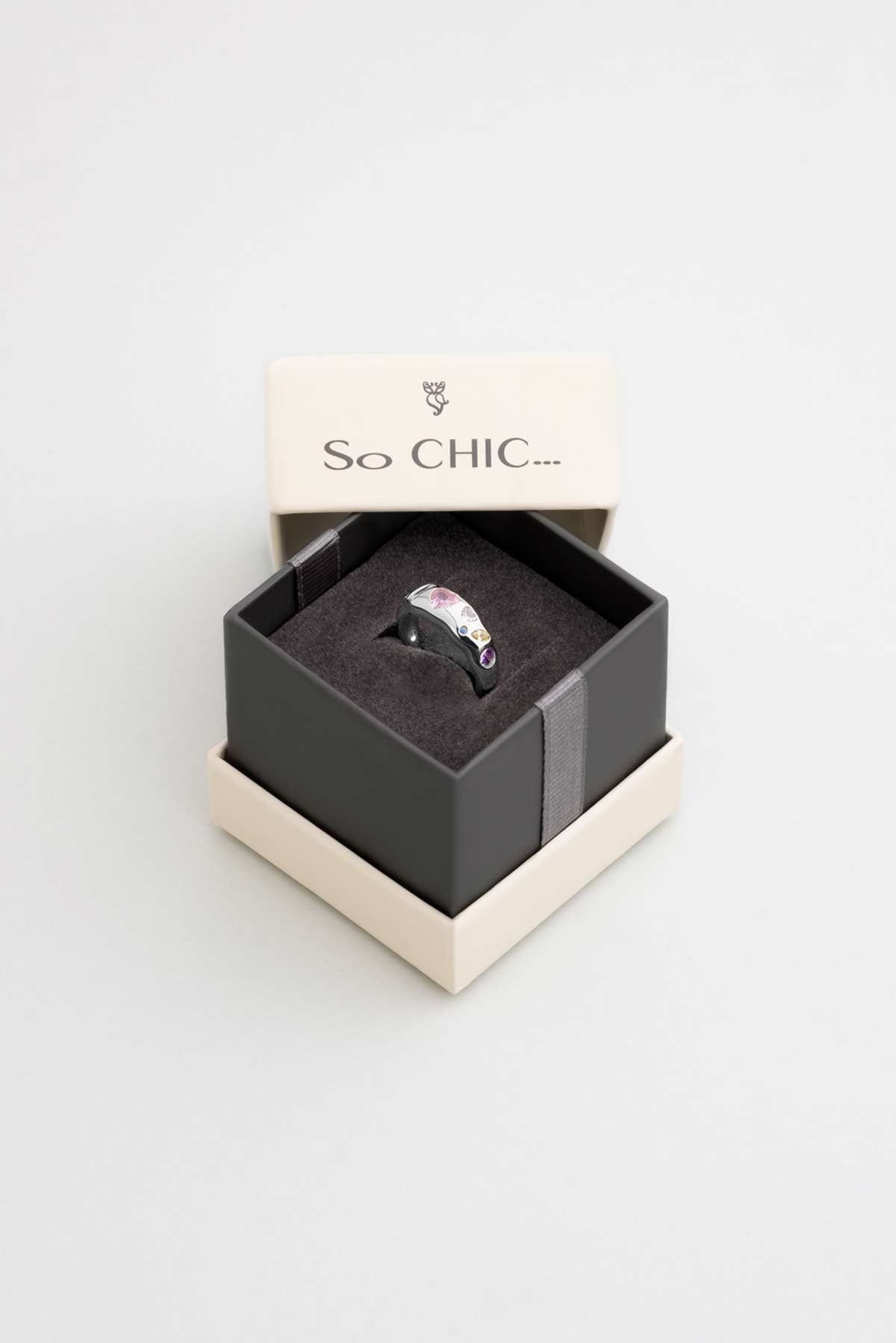 Picasso 18 Ayar Beyaz Altın Kaplama Ayarlanabilir Gümüş Yüzük 5171511399