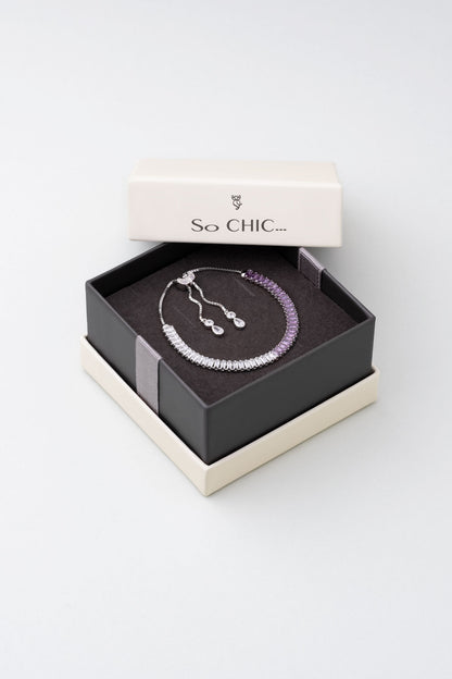 Renkli Baget 18 Ayar Beyaz Altın Kaplama Ayarlanabilir Gümüş Bileklik 5172178999