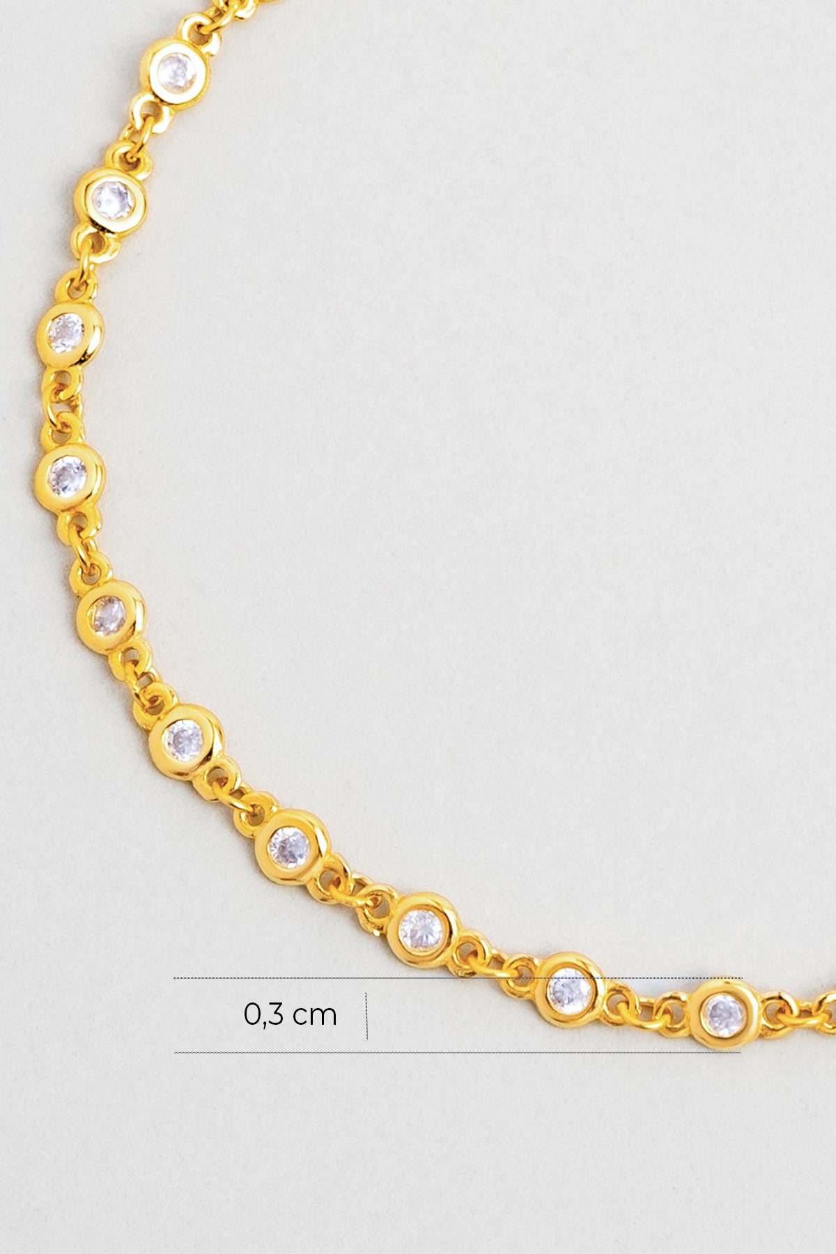 Lavinya 18 Ayar Sarı Altın Kaplama 19 Cm Gümüş Bileklik 5172690144