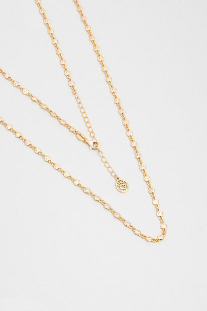 Elena 18 Ayar Sarı Altın Kaplama 80 Cm Gümüş Uzun Kolye 5172820144