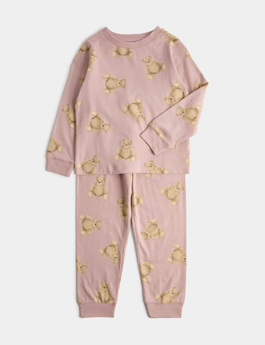 Spencer Bear™ Saf Pamuklu Pijama Takımı