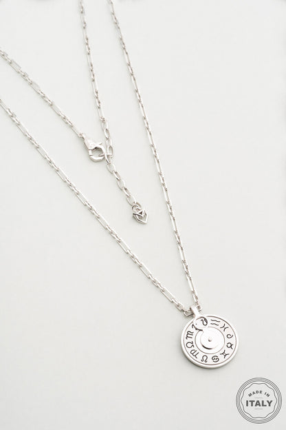 Italyan Burç 65 Cm Gümüş Erkek Kolye 5175709999
