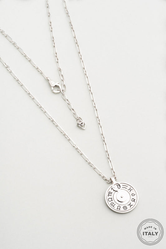 Italyan Burç 65 Cm Gümüş Erkek Kolye 5175709999