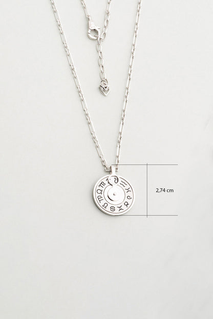 Italyan Burç 65 Cm Gümüş Erkek Kolye 5175709999