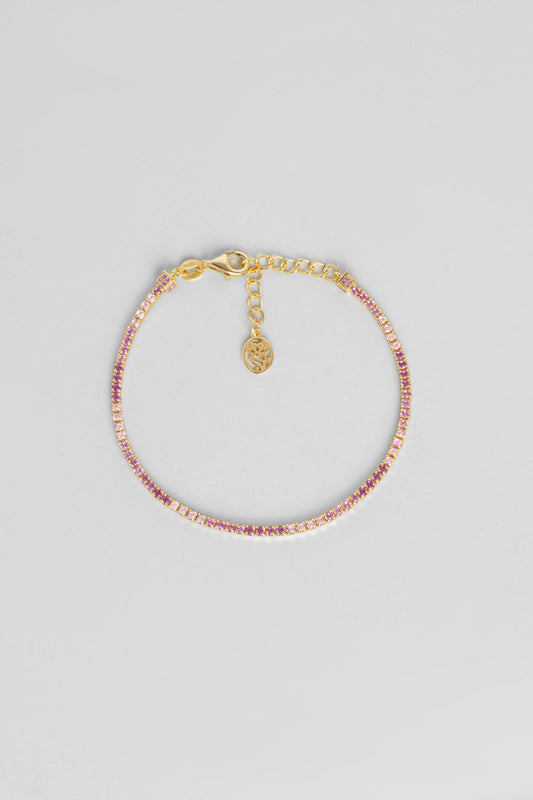 Gökkuşağı Dansı 18 Ayar Sarı Altın Kaplama 19 Cm Su Yolu Bileklik 5177790344