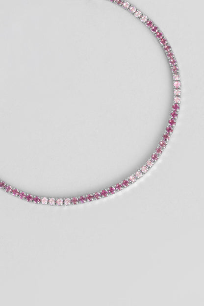 Gökkuşağı Dansı 18 Ayar Beyaz Altın Kaplama 19 Cm Su Yolu Bileklik 5177790399