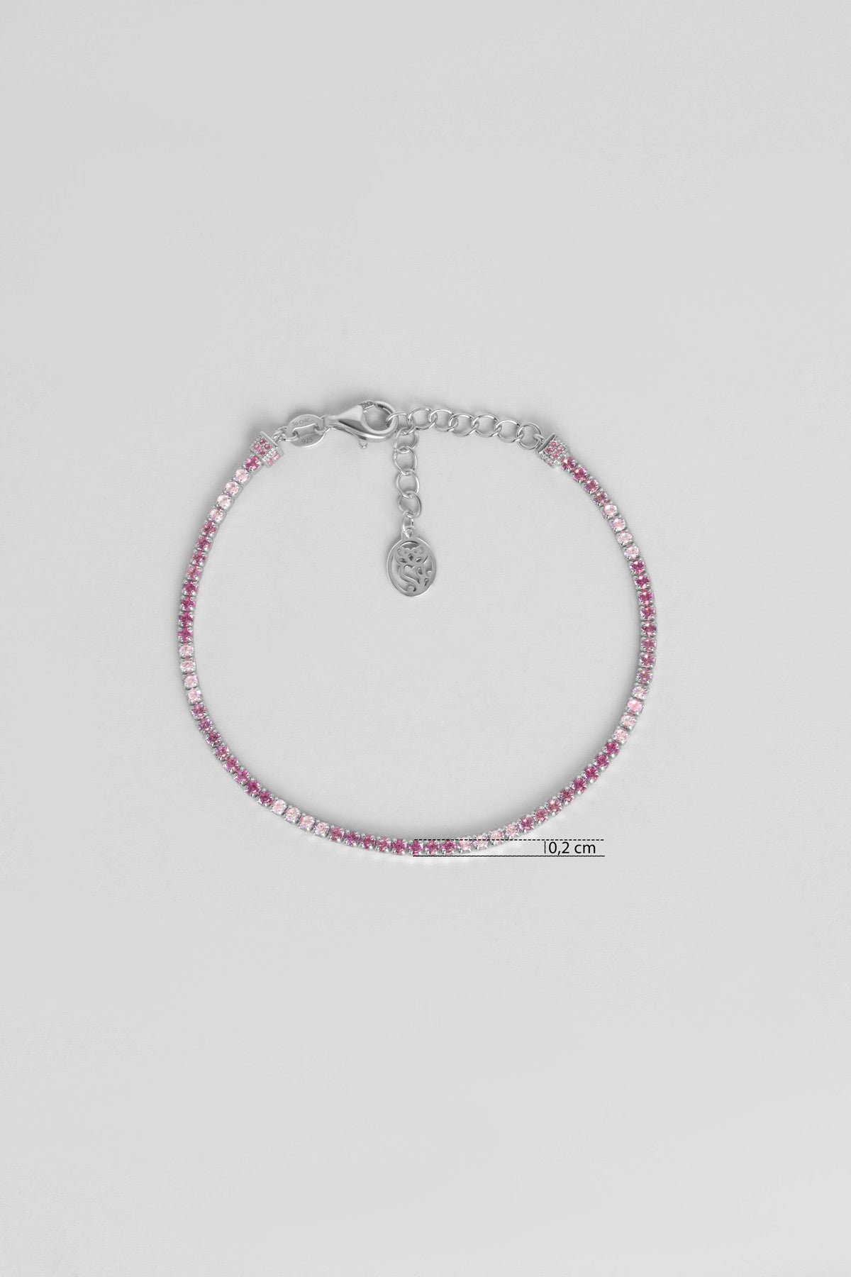 Gökkuşağı Dansı 18 Ayar Beyaz Altın Kaplama 19 Cm Su Yolu Bileklik 5177790399