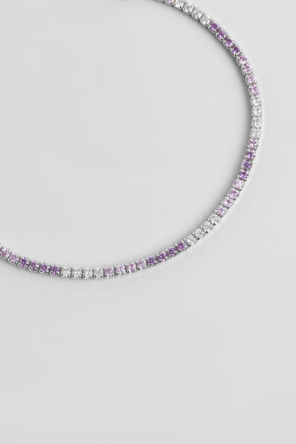 Gökkuşağı Dansı 18 Ayar Beyaz Altın Kaplama 19 Cm Su Yolu Bileklik 5177791799