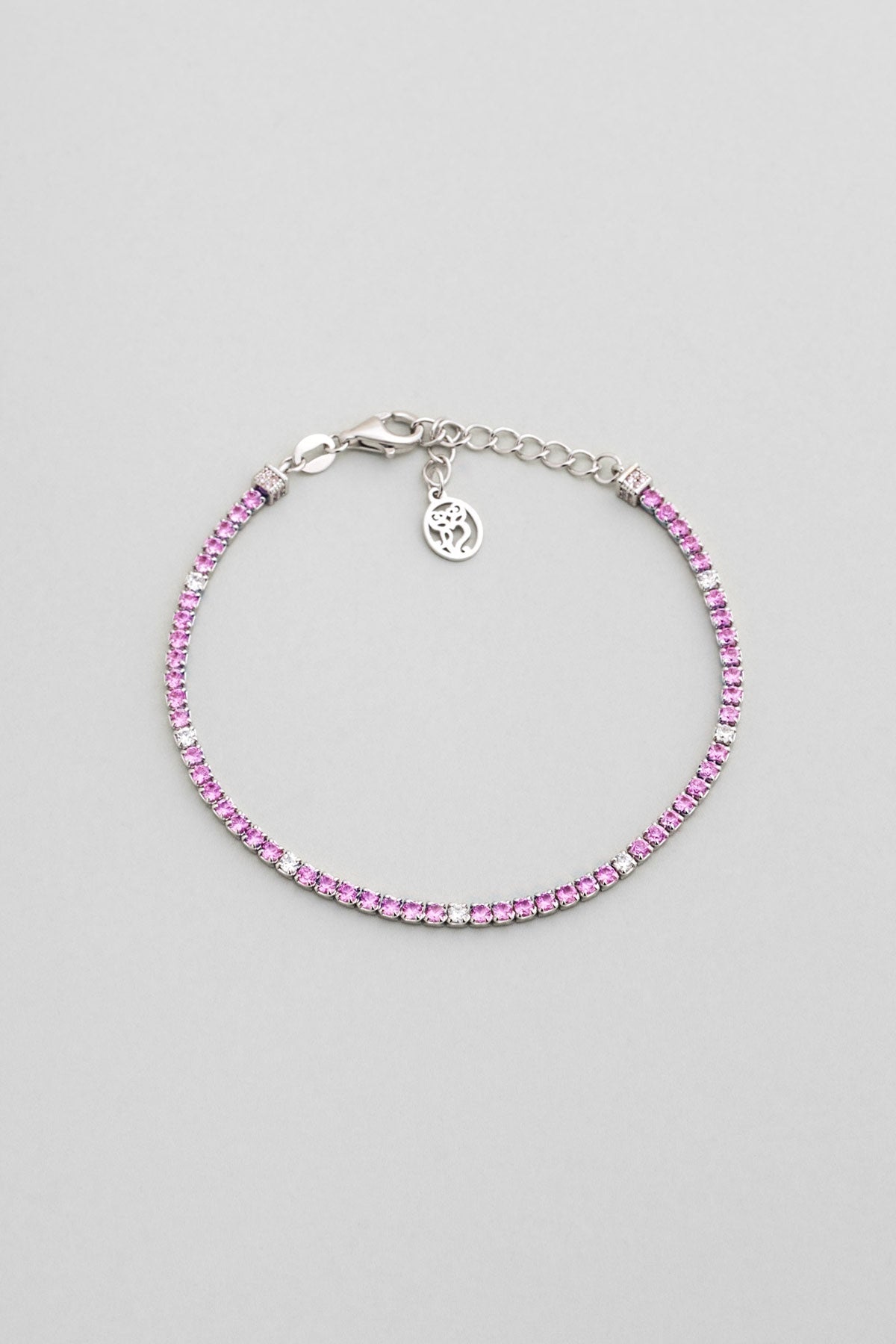 Gökkuşağı Yolculuğu 18 Ayar Beyaz Altın Kaplama 19 Cm Su Yolu Bileklik 5177800399