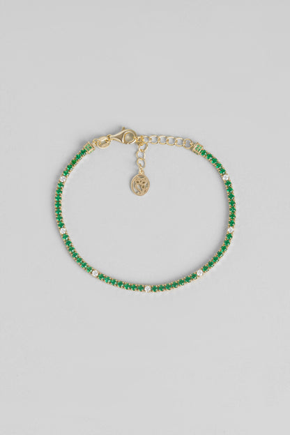 Gökkuşağı Yolculuğu 18 Ayar Sarı Altın Kaplama 19 Cm Su Yolu Bileklik 5177800444