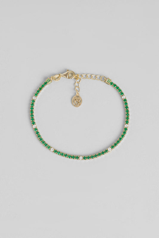 Gökkuşağı Yolculuğu 18 Ayar Sarı Altın Kaplama 19 Cm Su Yolu Bileklik 5177800444