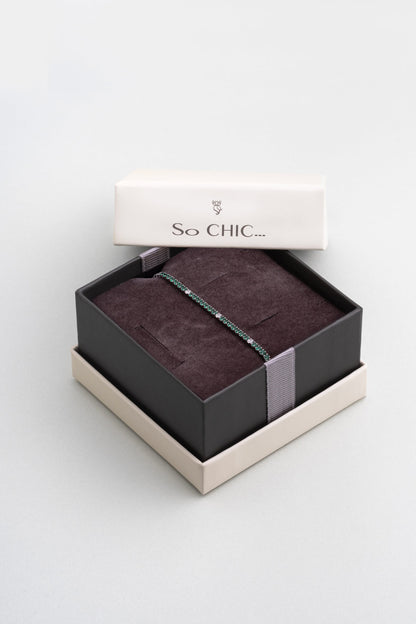 Gökkuşağı Yolculuğu 18 Ayar Beyaz Altın Kaplama 19 Cm Su Yolu Bileklik 5177800499