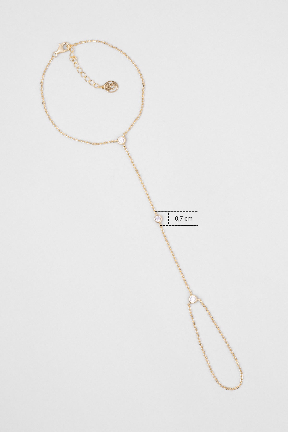 Minimalist 18 Ayar Sarı Altın Kaplama 24 Cm Gümüş Şahmeran 5178200144