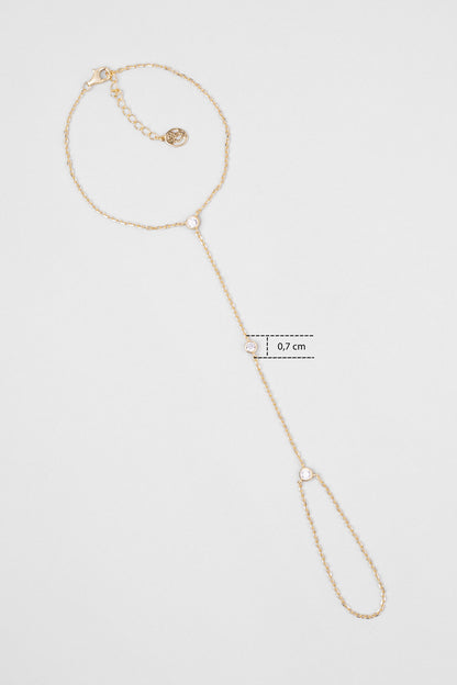 Minimalist 18 Ayar Sarı Altın Kaplama 24 Cm Gümüş Şahmeran 5178200144