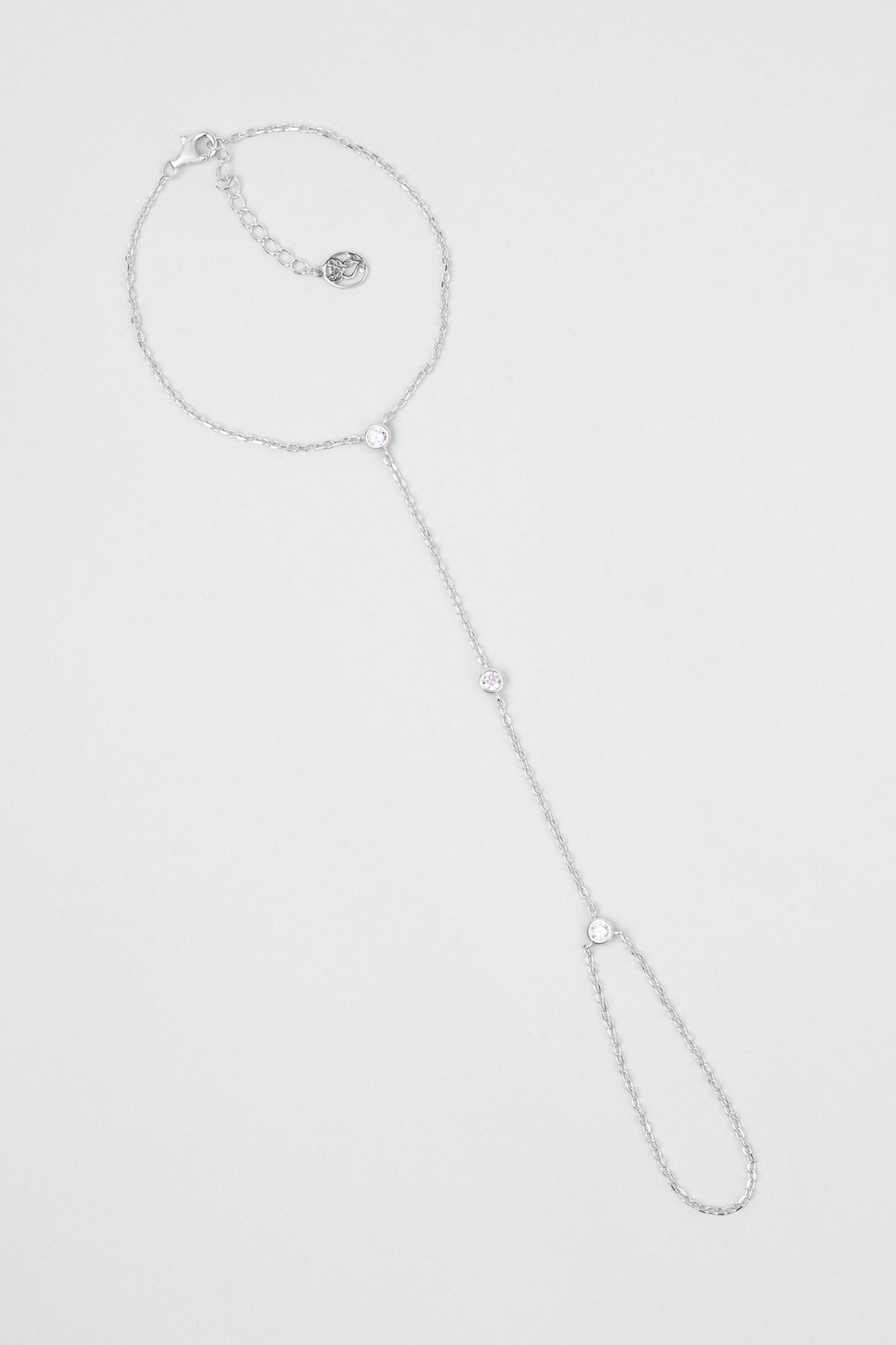 Minimalist 18 Ayar Beyaz Altın Kaplama 24 Cm Gümüş Şahmeran 5178200199