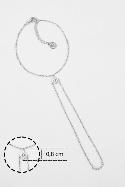 Niirvana 18 Ayar Beyaz Altın Kaplama 20 Cm Gümüş Şahmeran 5178220199