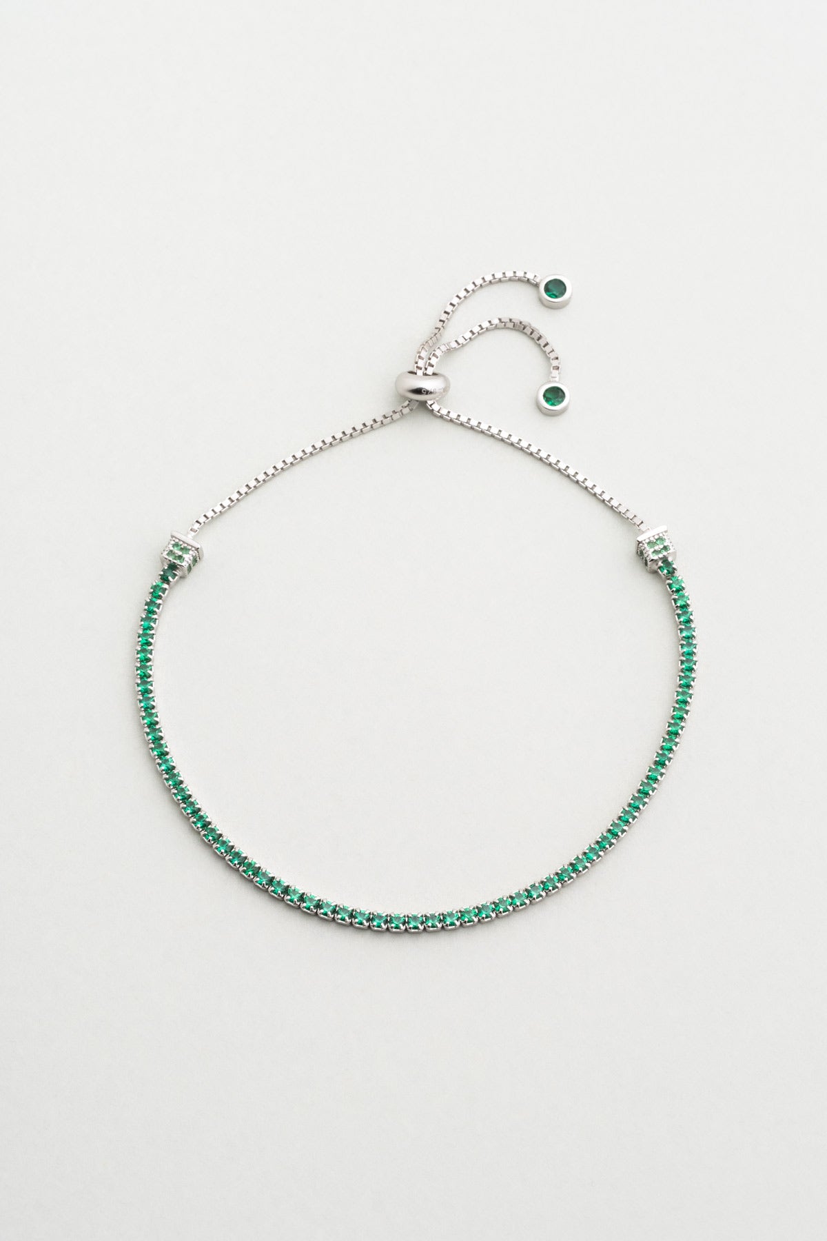 Rio 18 Ayar Beyaz Altın Kaplama Ayarlanabilir Gümüş Bileklik 5178270499