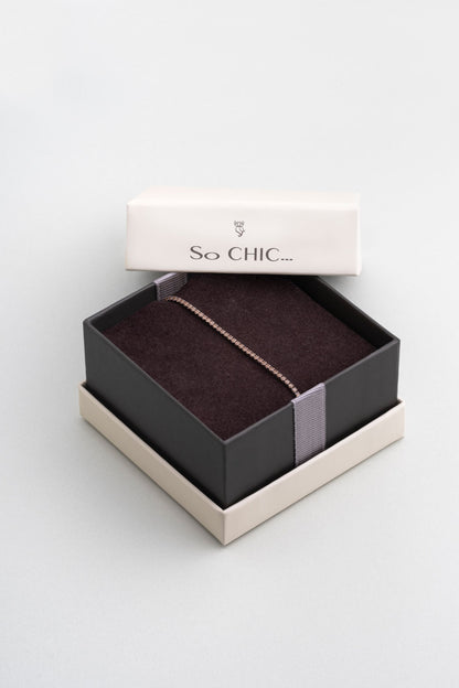 Carmen 18 Ayar Beyaz Altın Kaplama Ayarlanabilir Gümüş Bileklik 5178270699