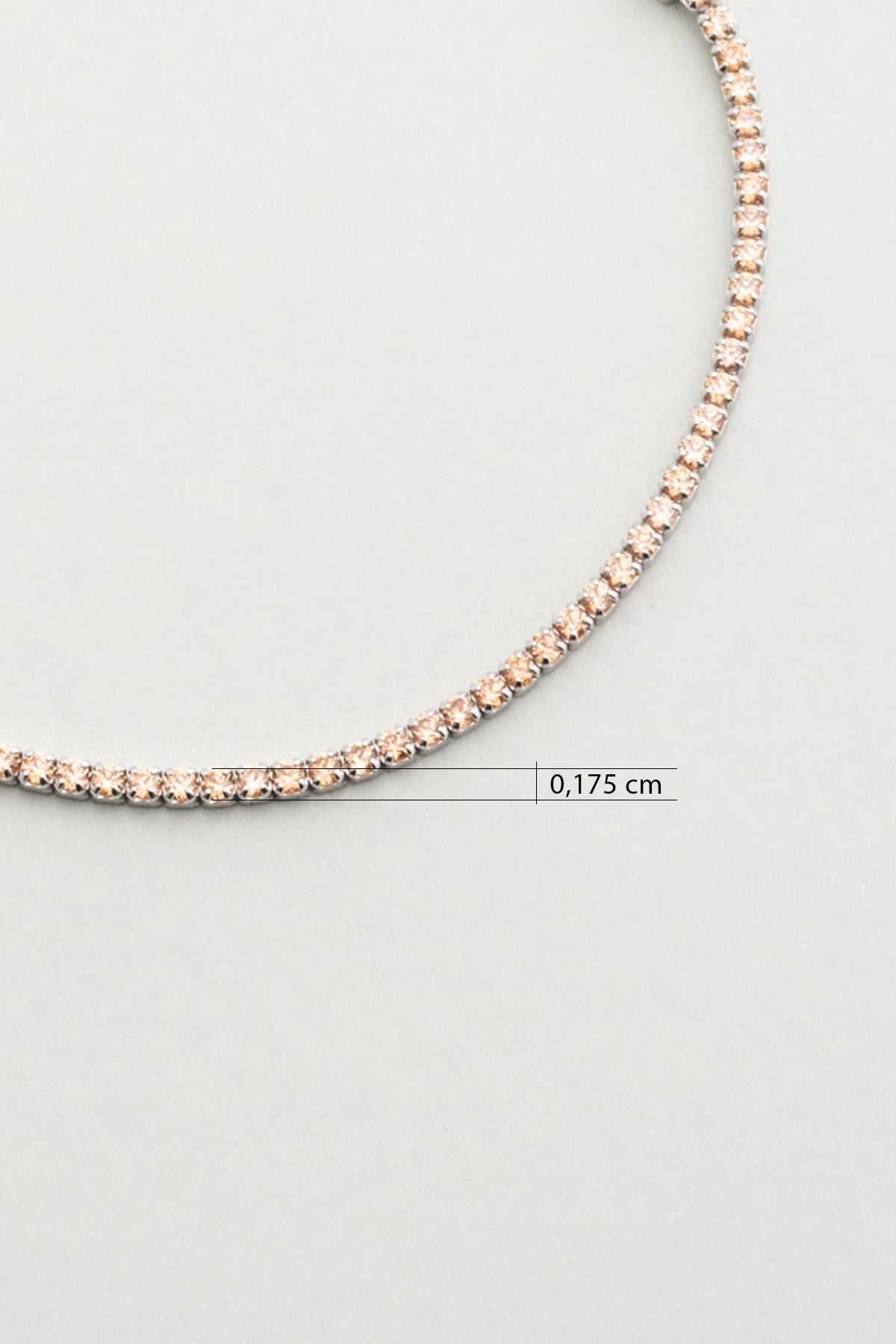 Carmen 18 Ayar Beyaz Altın Kaplama Ayarlanabilir Gümüş Bileklik 5178270699