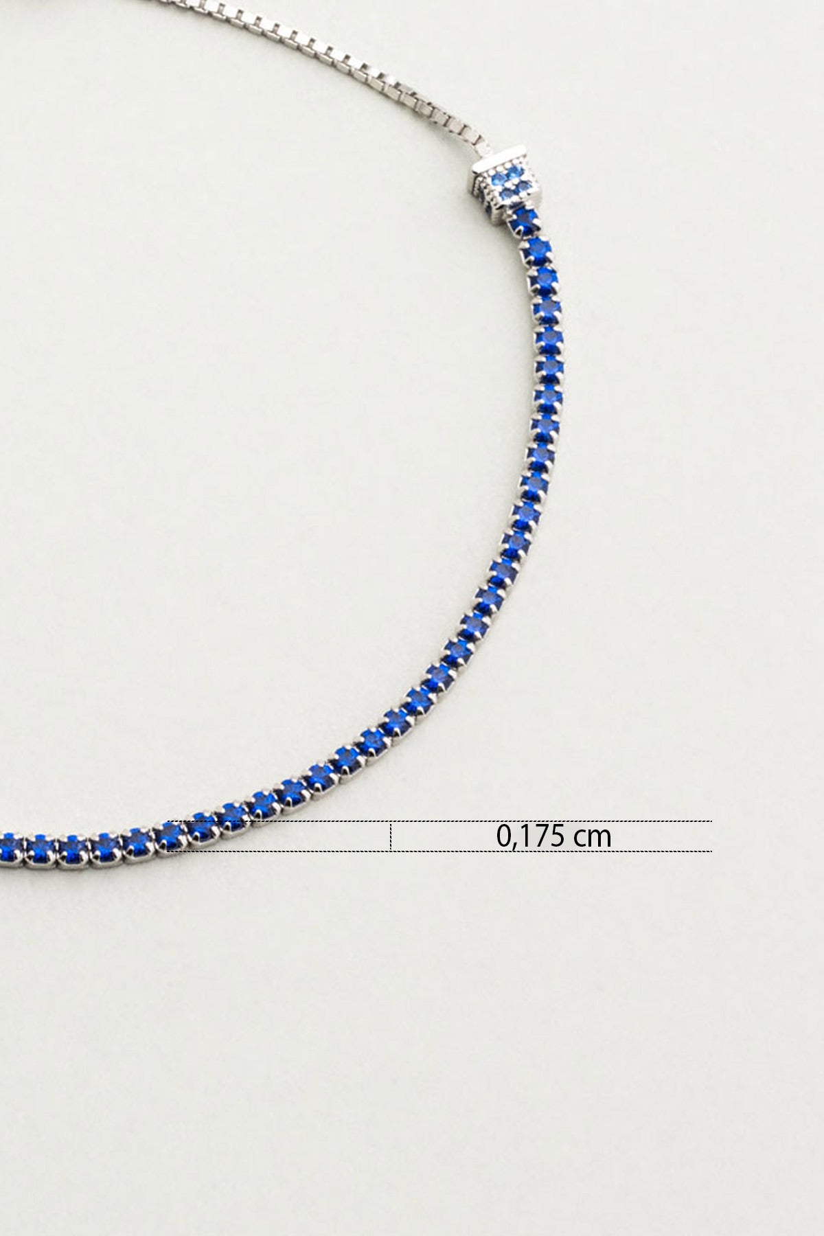 Mikanos 18 Ayar Beyaz Altın Kaplama Ayarlanabilir Gümüş Bileklik 5178271299