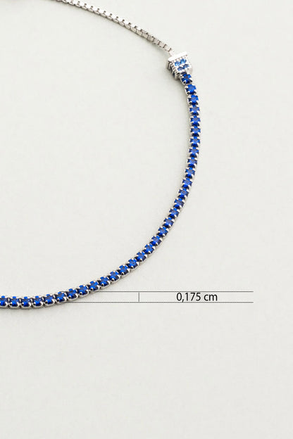 Mikanos 18 Ayar Beyaz Altın Kaplama Ayarlanabilir Gümüş Bileklik 5178271299