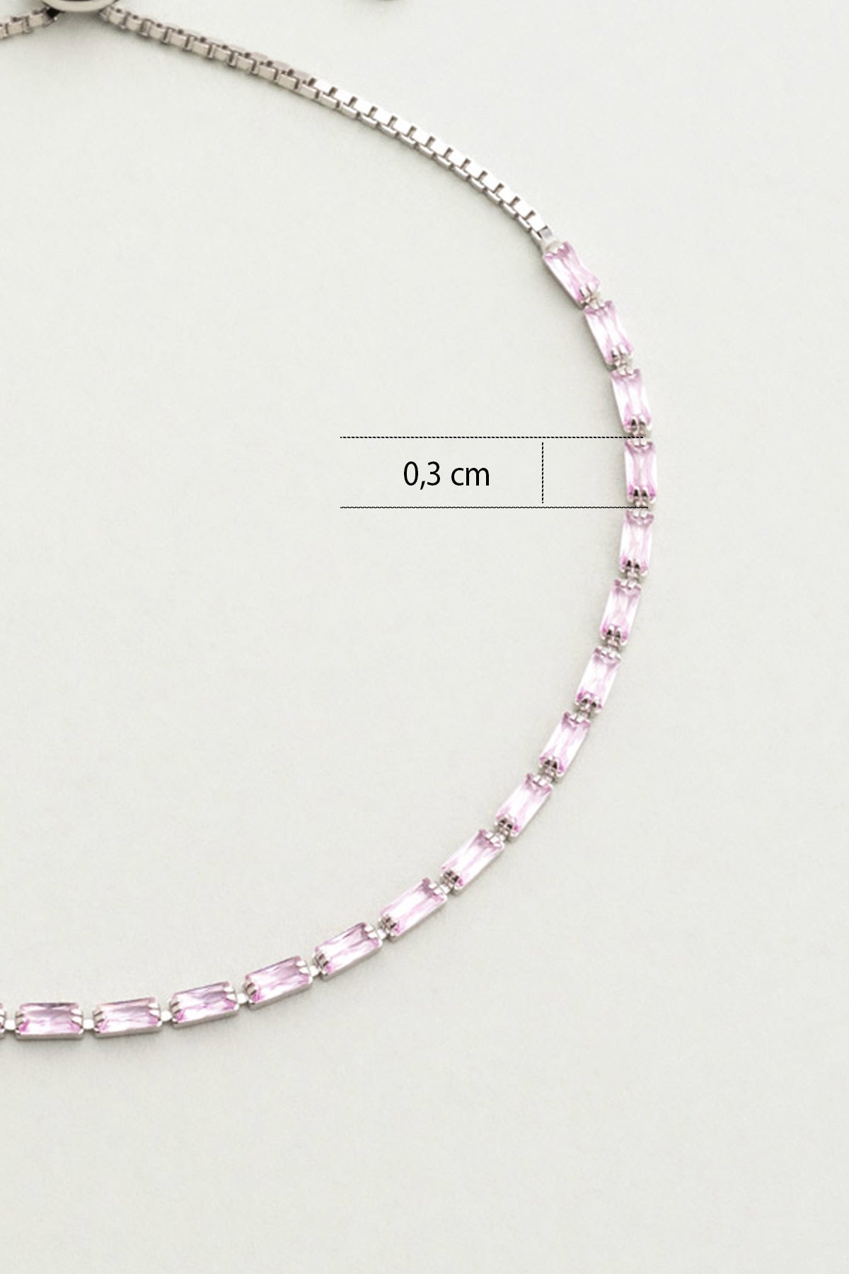 Flora 18 Ayar Beyaz Altın Kaplama Gümüş Ayarlanabilir Bileklik 5178280399