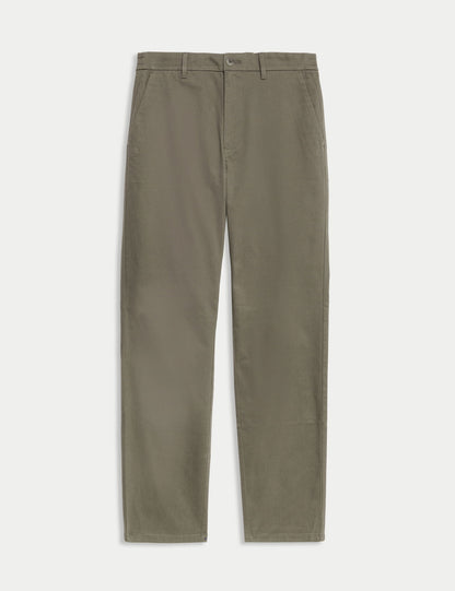 Regular Fit Lastikli Bel Chino