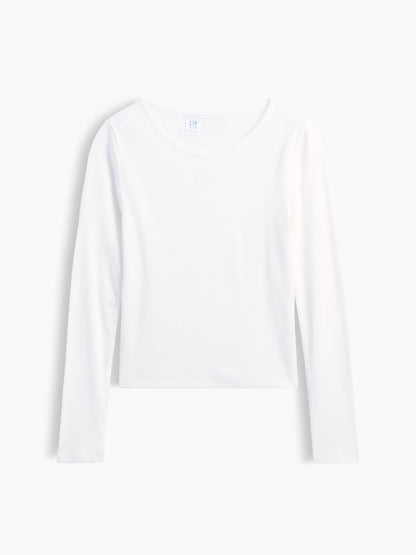 Beyaz Mini Logo T-shirt