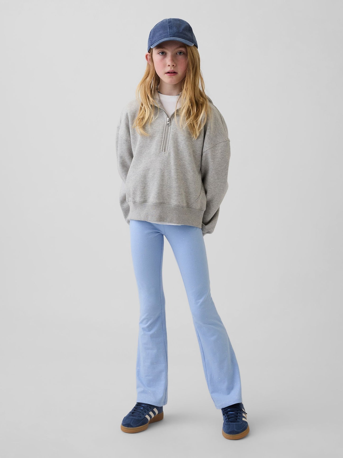 Açık Mavi Flare Legging Tayt