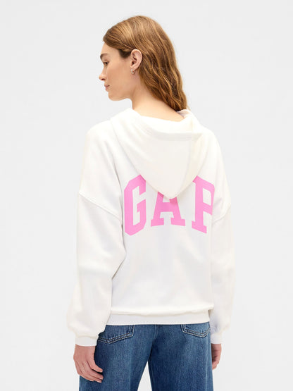 Beyaz Relaxed Gap Logo Fleece Sweatshirt