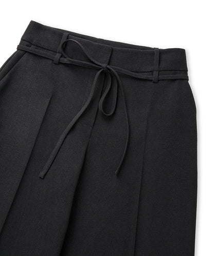 Ince Kordonlu Wide Leg Fit Pantolon