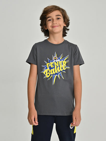 Fenerbahçe Gri Tribün Cartoon Çocuk Tshirt
