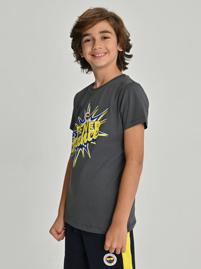 Fenerbahçe Gri Tribün Cartoon Çocuk Tshirt