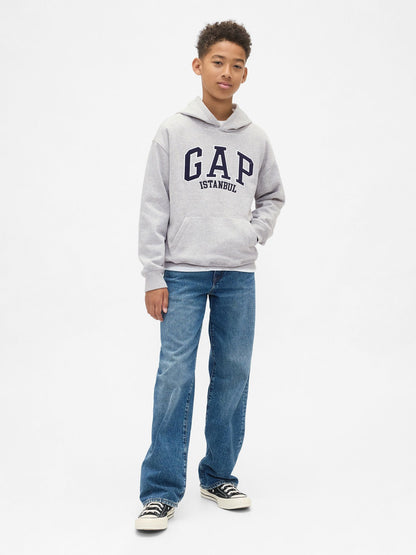 Gri Relaxed Gap Istanbul Logo Sweatshirt