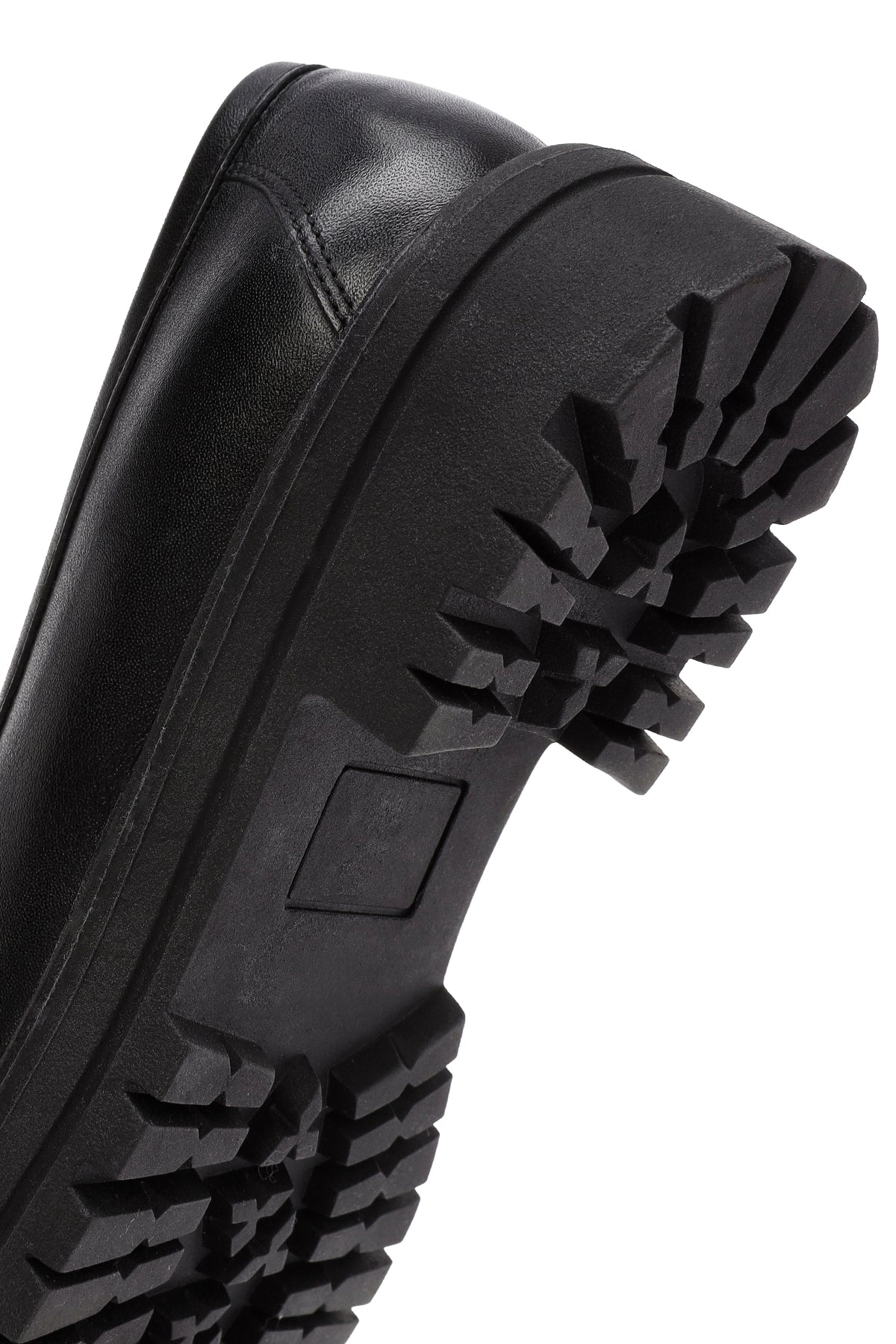 Derimod Gritti Kadın Siyah Toka Detaylı Deri Maskülen Loafer