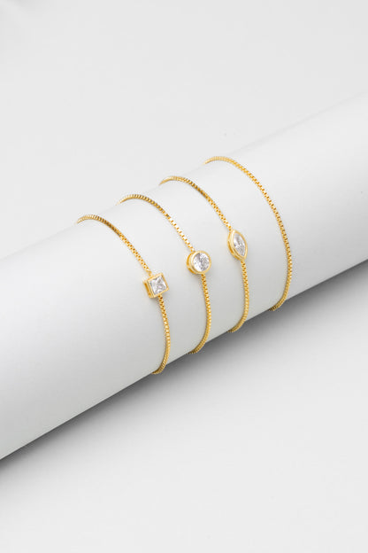 Era 18 Ayar Sarı Altın Kaplama Ayarlanabilir Gümüş Bileklik 5203370144