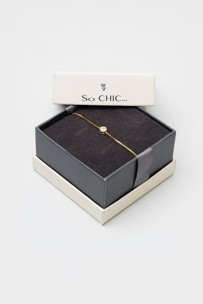 Era 18 Ayar Sarı Altın Kaplama Ayarlanabilir Gümüş Bileklik 5203370144