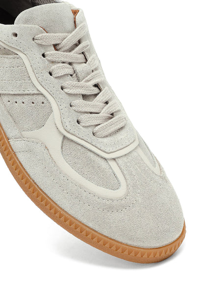 Kadın Bej Bağcıklı Süet Deri Sneaker