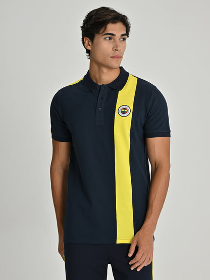 Fenerbahçe 25/26 Lacivert Tribün Erkek Basic Polo Tshirt