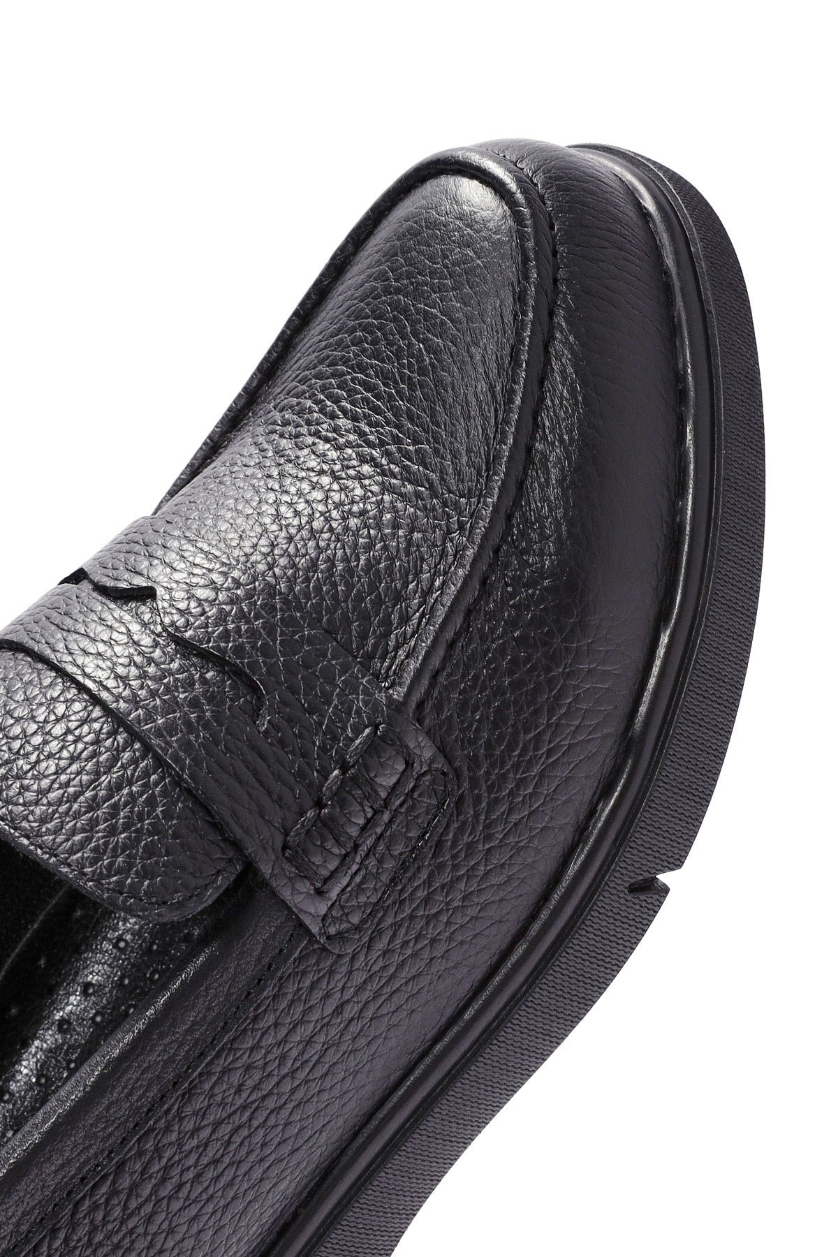 Kadın Siyah Deri Comfort Loafer