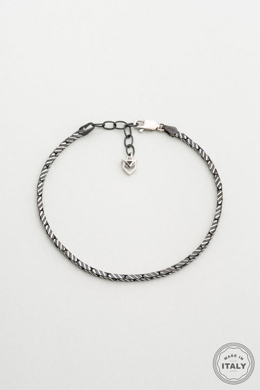 Italyan Rutenyum Kaplama 22 Cm Gümüş Erkek Bileklik 5207399999