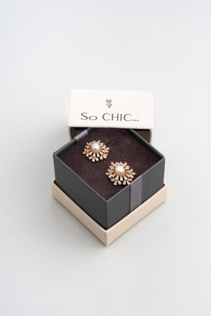 Inci Güneşi 18 Ayar Sarı Altın Kaplama Gümüş Küpe 5207696244