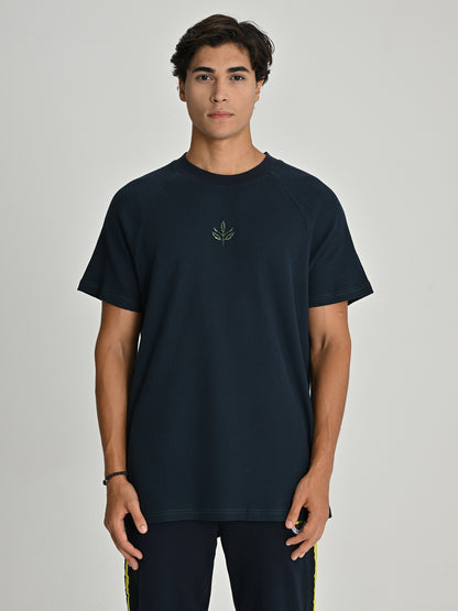 Fenerbahçe Lacivert Trend Kontrast Dikişli Erkek Tshirt